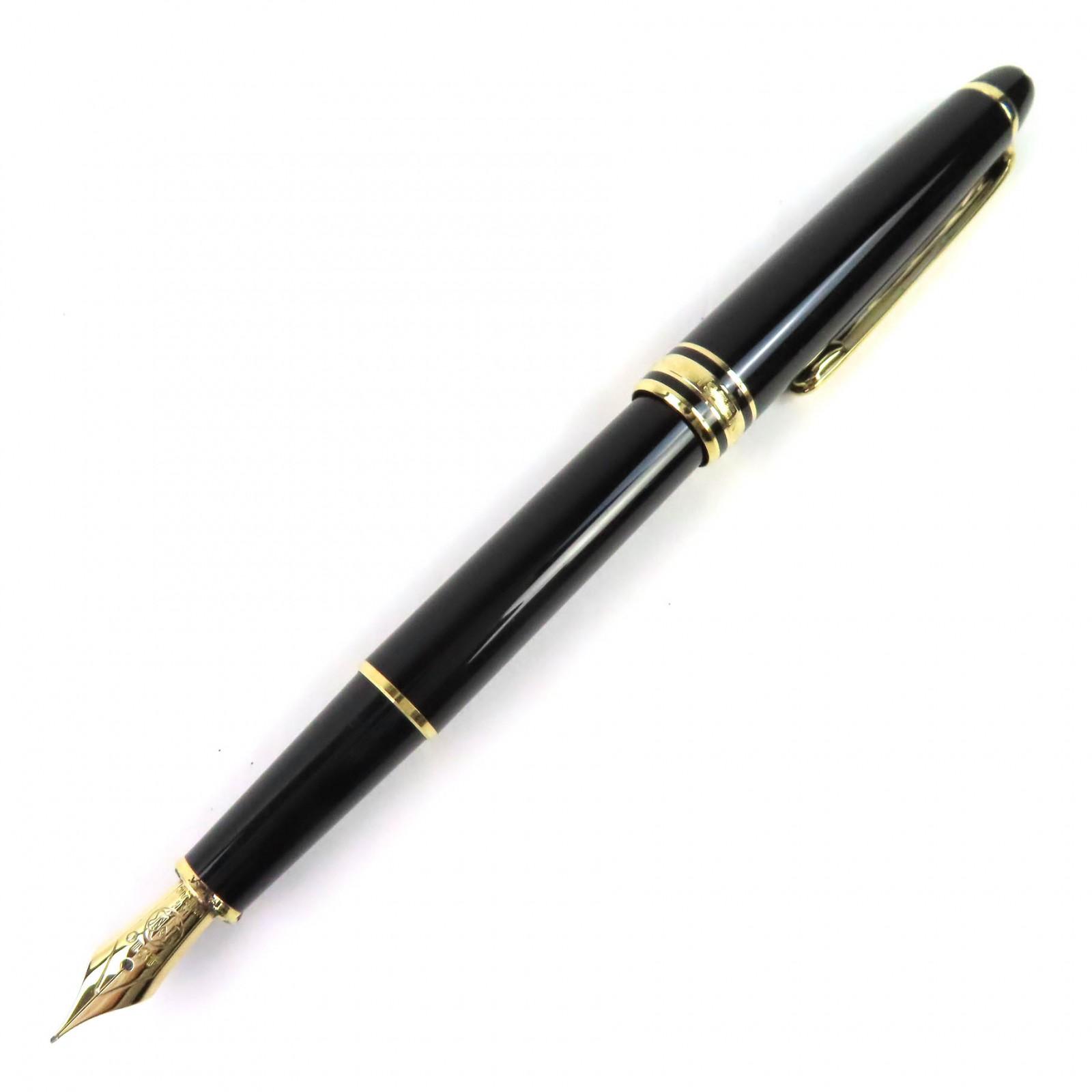 Very Good MONTBLANC fountain pen Meisterstück Classic white star black 14K mens Used