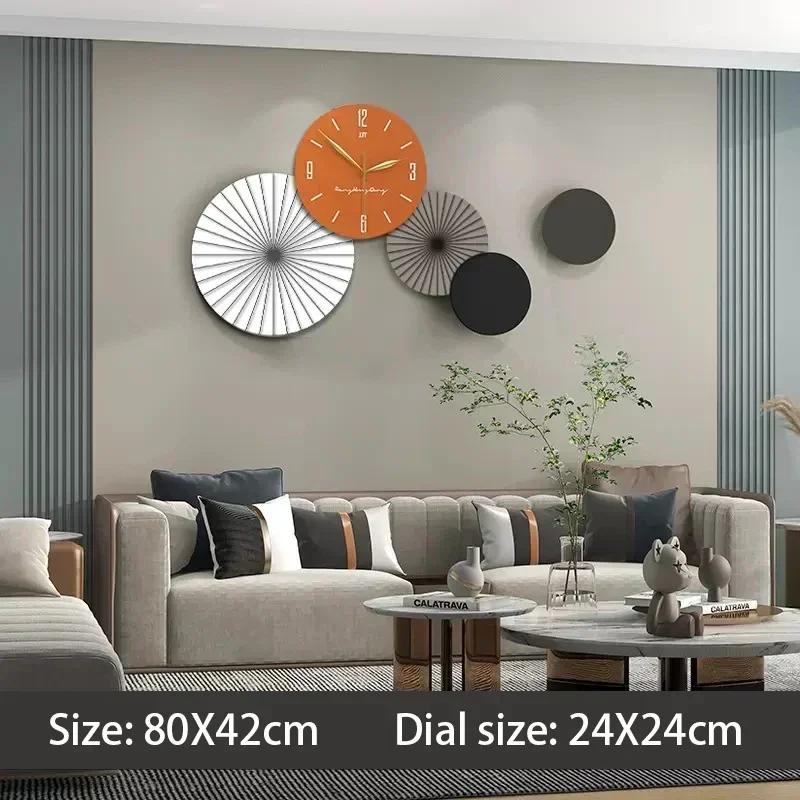 

Home Creative Wall Clock Simple Clock Decoration on The Background Wall of The Living Room Restaurant Entrance Wall Clock