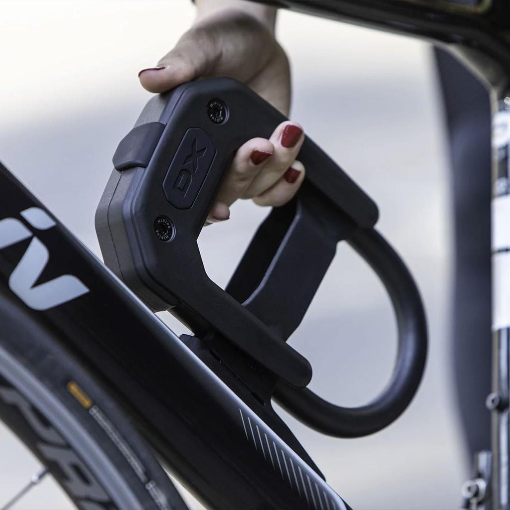 Hiplok DX with FRAME CLIP Bicycle All Black Inner 15cm X U-lock Dimensions 8.5cm