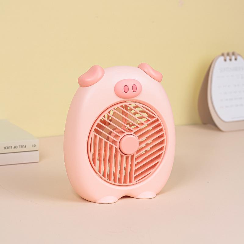 Panda Mini USB Rechargeable Quiet Desktop Fan for Students and Offices 126*59*154 mm