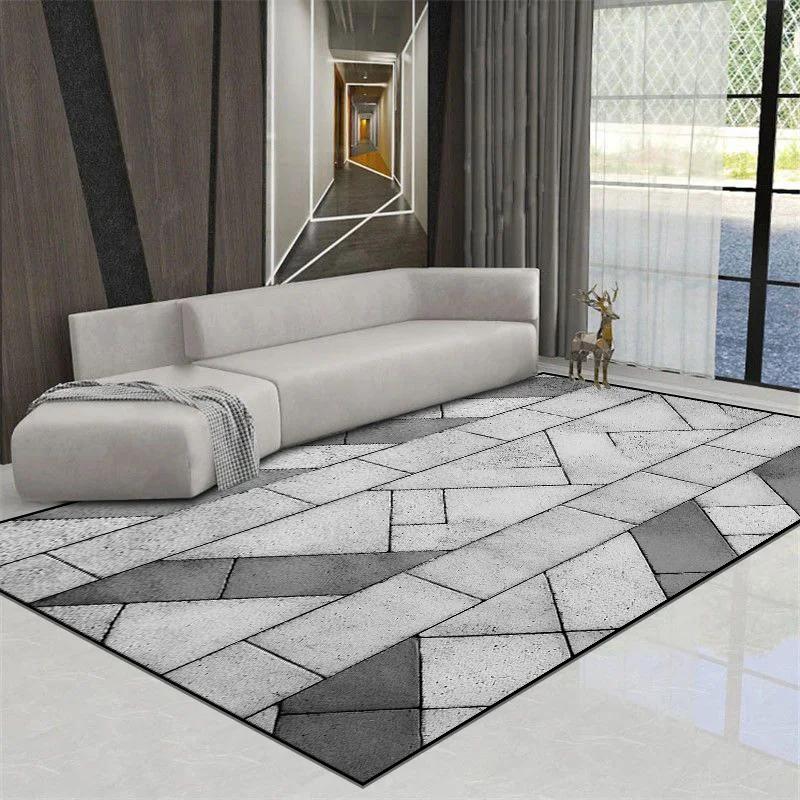 Moderne Teppiche für Wohnzimmer Einfache Haushaltsmatte Große Fläche Dekorative Schlafzimmerteppiche Rutschfest Kinderteppich Anpassbar
