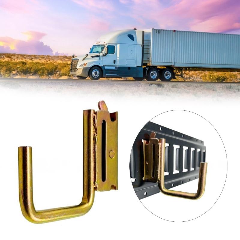 6pcs Universal E Track J Hooks for Various Truck Models Ensuring Iron Track Guard Security Across Vehicles