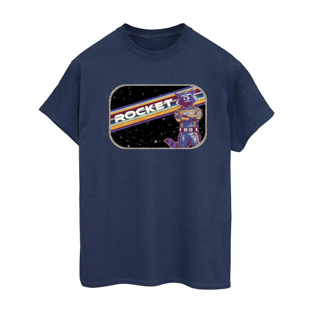 Guardians Of The Galaxy Volume 3 Womens/Ladies Rocket Raccoon Pose Cotton Boyfriend T-Shirt
