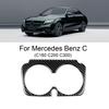 For Mercedes Benz W205 C Class C180 C200 C300 GLC Accessories Carbon Fiber Car Interior Cup Holder Frame Trim Stickers