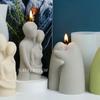 Cuddling Couples Silicone Candle Mold 3d Portrait Sculpture Aromatherapy Plaster Resin Soap Making Tools Home Decor Crafts Gifts