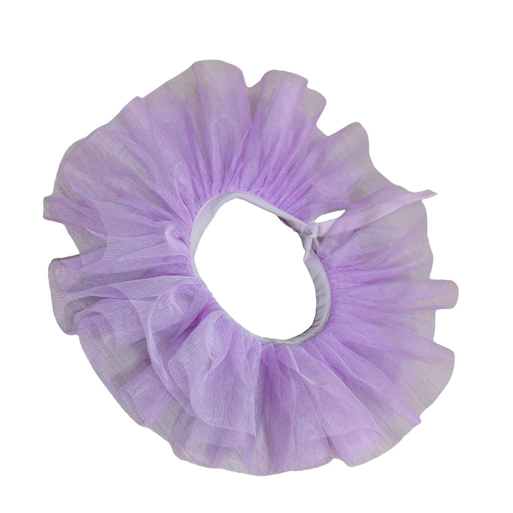 Kids Girls Renaissances Ruffled False Collar Cape Victorian Style Choker Necklace for Cosplay and Costume Accessories