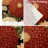 2D FLAT PRINTING 2pcs Curtains (Without Rod) Floral Elegance Design (10) Easter Festival Fashion Curtains Versatile Durable