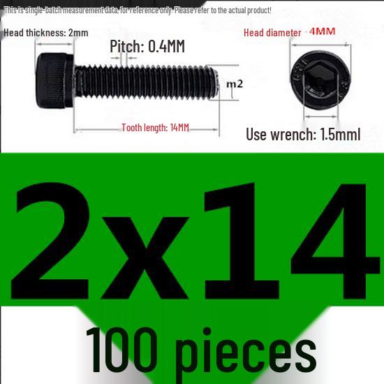 High-Strength Grade 12.9 Internal Hex Head Screws M1.4-M20