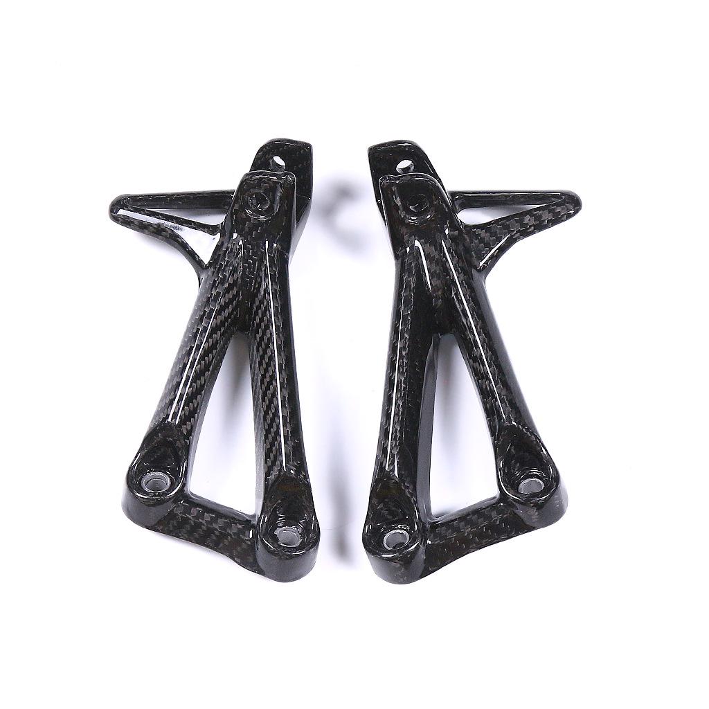 Yamaha MT-10 FZ-10 Carbon Fiber Rear Heel Plates Foot Peg Wings