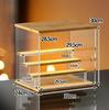 WNJAPAN Acryl-Kollektion 32cm LED-beleuchtete Acryl-Kollektionsbox für Plastik und Miniaturen 4-stufiges Gehäuse, Breit, Stufen-Typ, Vitrine, Figuren, Modelle,
