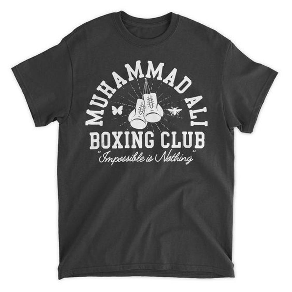 New Muhammad Ali Boxing Cotton Black T-Shirt Unisex T-Shirt S