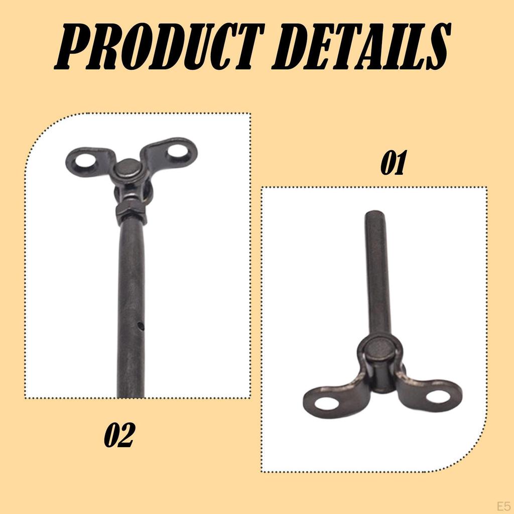 Kit Tensioner Hardware Fitting Stainless Steel Cable Rotating Connector Installation Suitable for