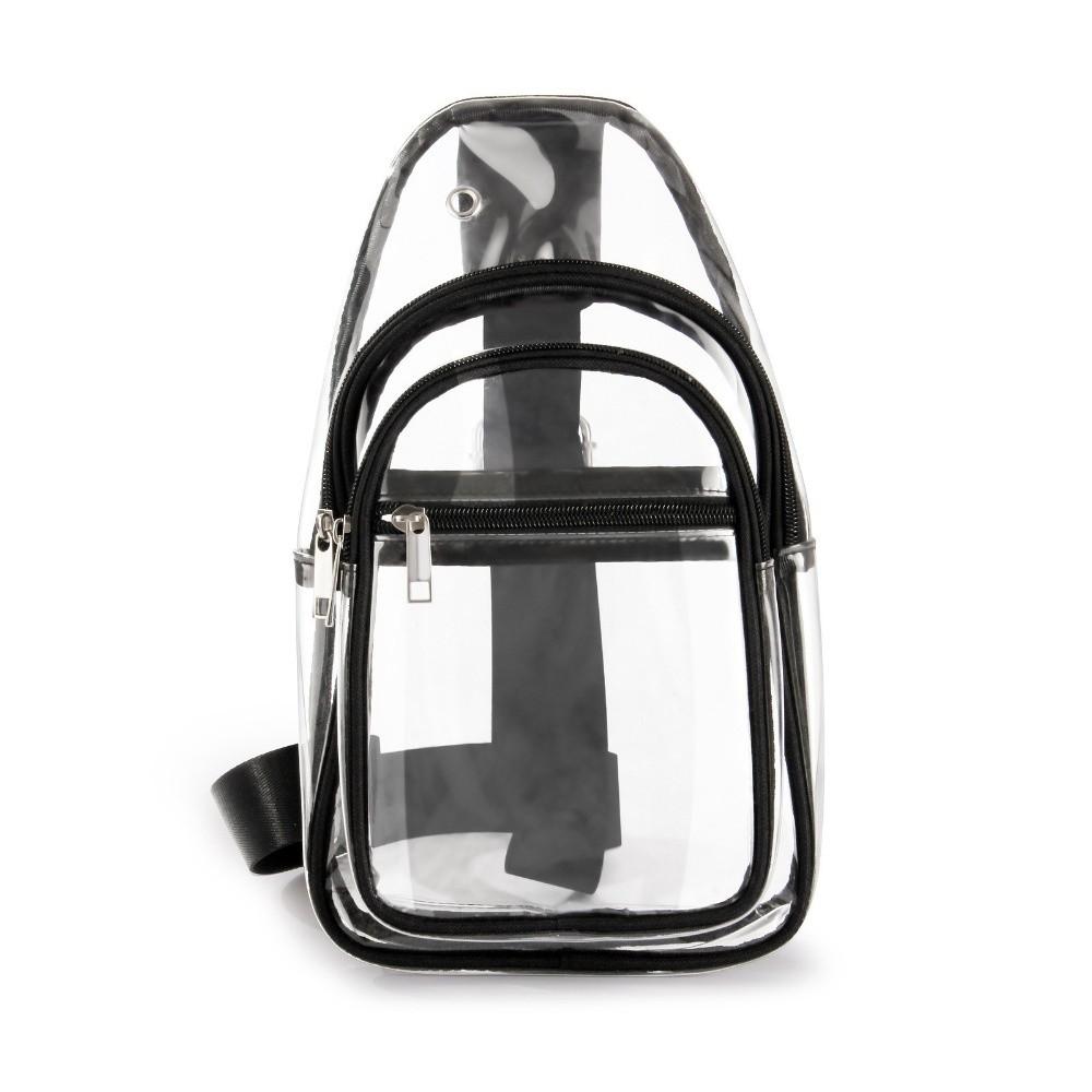 Large Capacity Clear Chest Bag Lightweight PVC Shoulder Bag Transparent Crossbody  Bag  Women