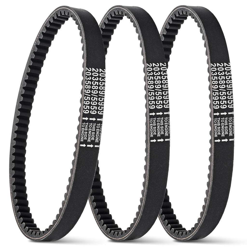Go Kart Drive Belt, 3PCS Drive Belts, Cheimaxy 30 Series Torque Converter Belt For Manco 5959 / Comet 203589 Part Replacement