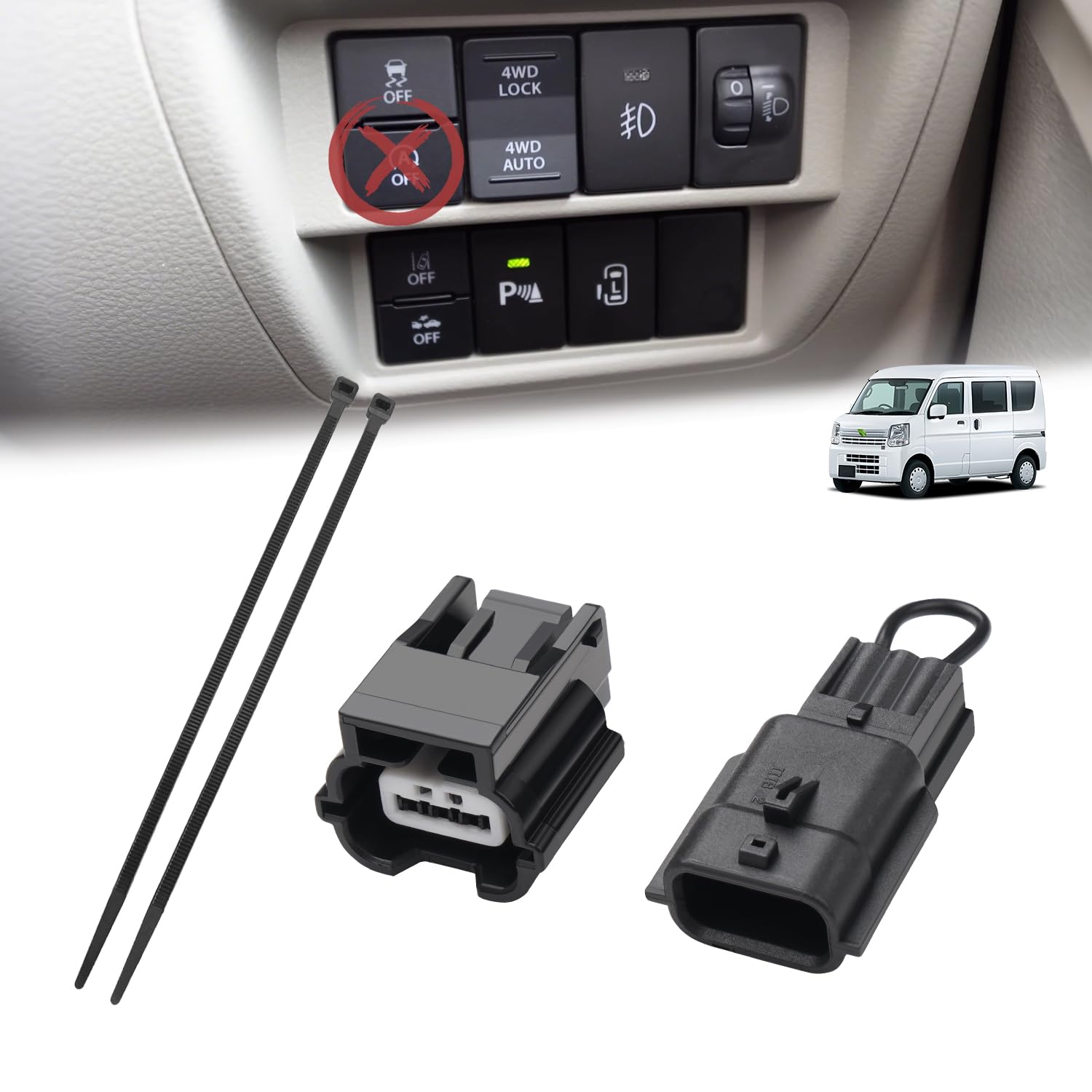 

Virauto Suzuki Every DA17W DA17V 6-го типа Отключатель системы холостого хода, Для Every Wagon, Разъем, Легко