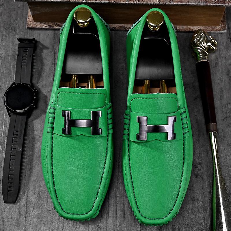 

Мужские всесезонные туфли из кожи Toad — универсальные повседневные туфли для активного отдыха 42 зелёный