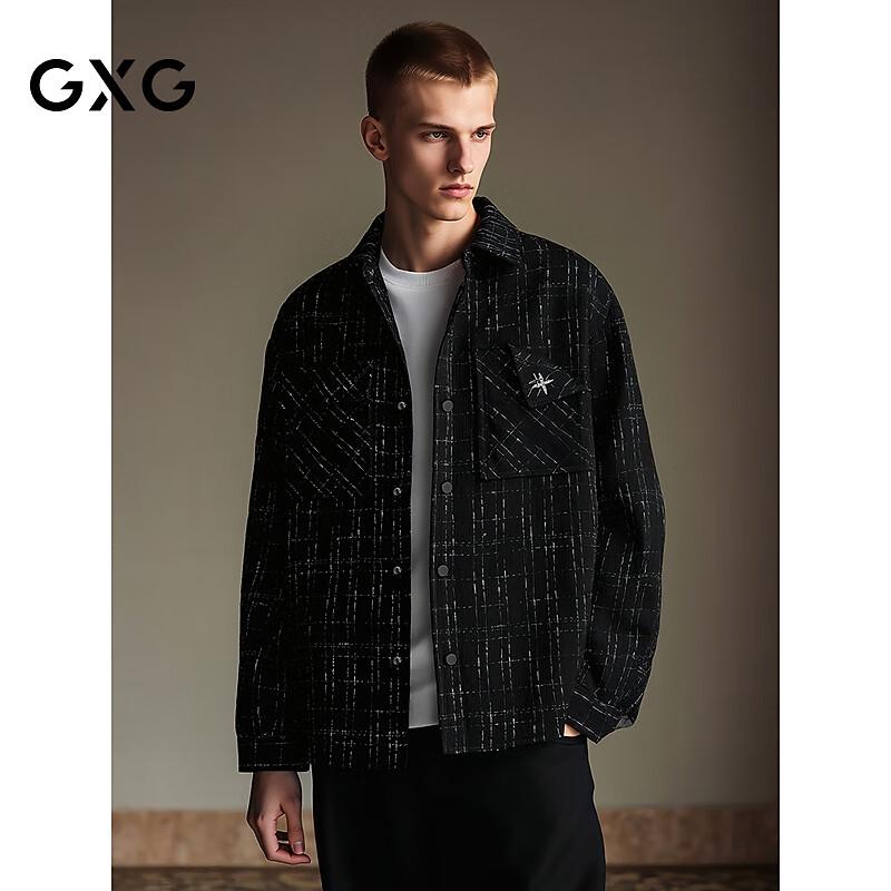 

GXG Men s Chic Retro Plaid Long Sleeve Jacket 180/XL
