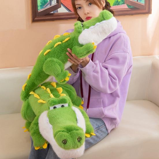 Large Crocodile Hugging Stuffed Toy Soft Plush Animal Doll Pillow Green Giant Body Pillow