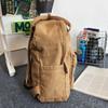 Canvas Bag Large Capacity Female Student Backpack Men's Schoolbag