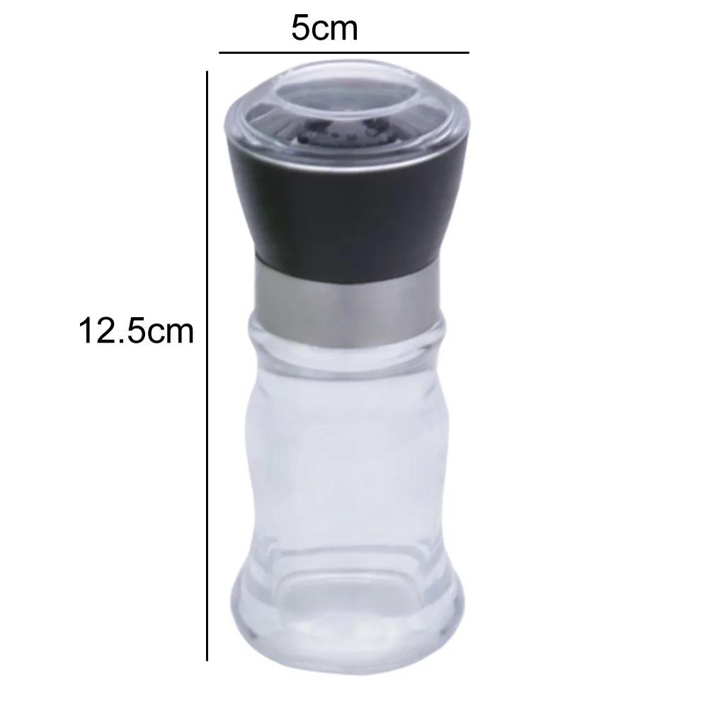 

Модная мельница из нержавеющей стали со стеклянным корпусом для специй, соли и перца, кухонные принадлежности, кухонный инструмент, портативные кухонные гаджеты