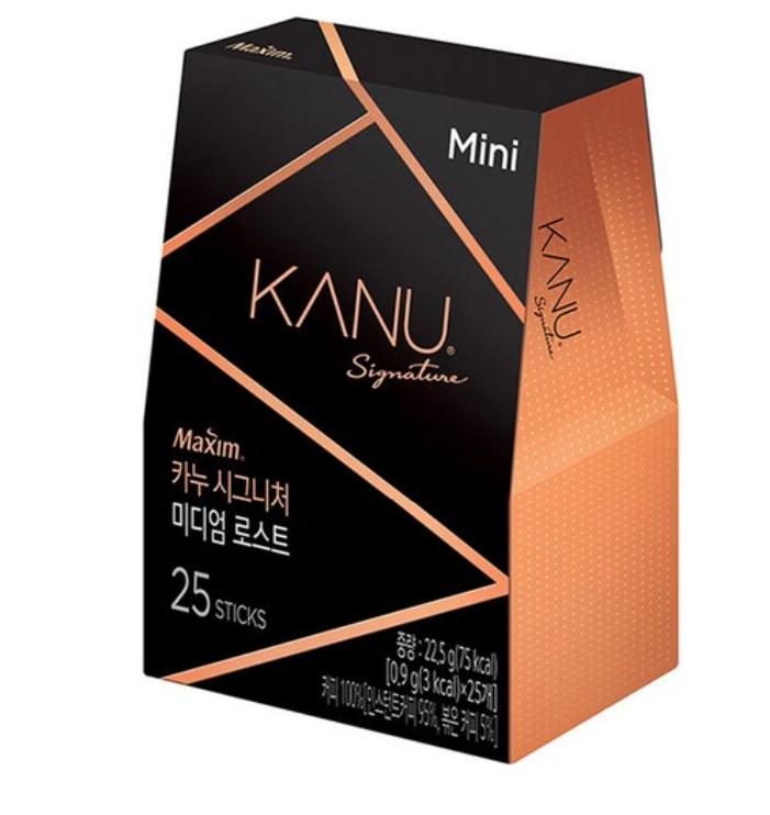 Kanu Signature Mini Medium Roast Coffee Mix 25 Sticks – Korean Instant Coffee