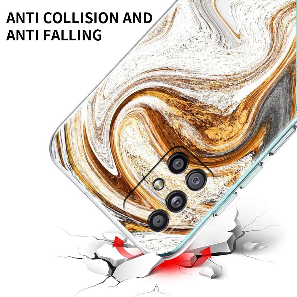 Clear Case For Samsung Galaxy A52 A12 A51 A32 A21s A71 A32 A22 50 A70 A31 A72 5G Phone Cover Granite Marble