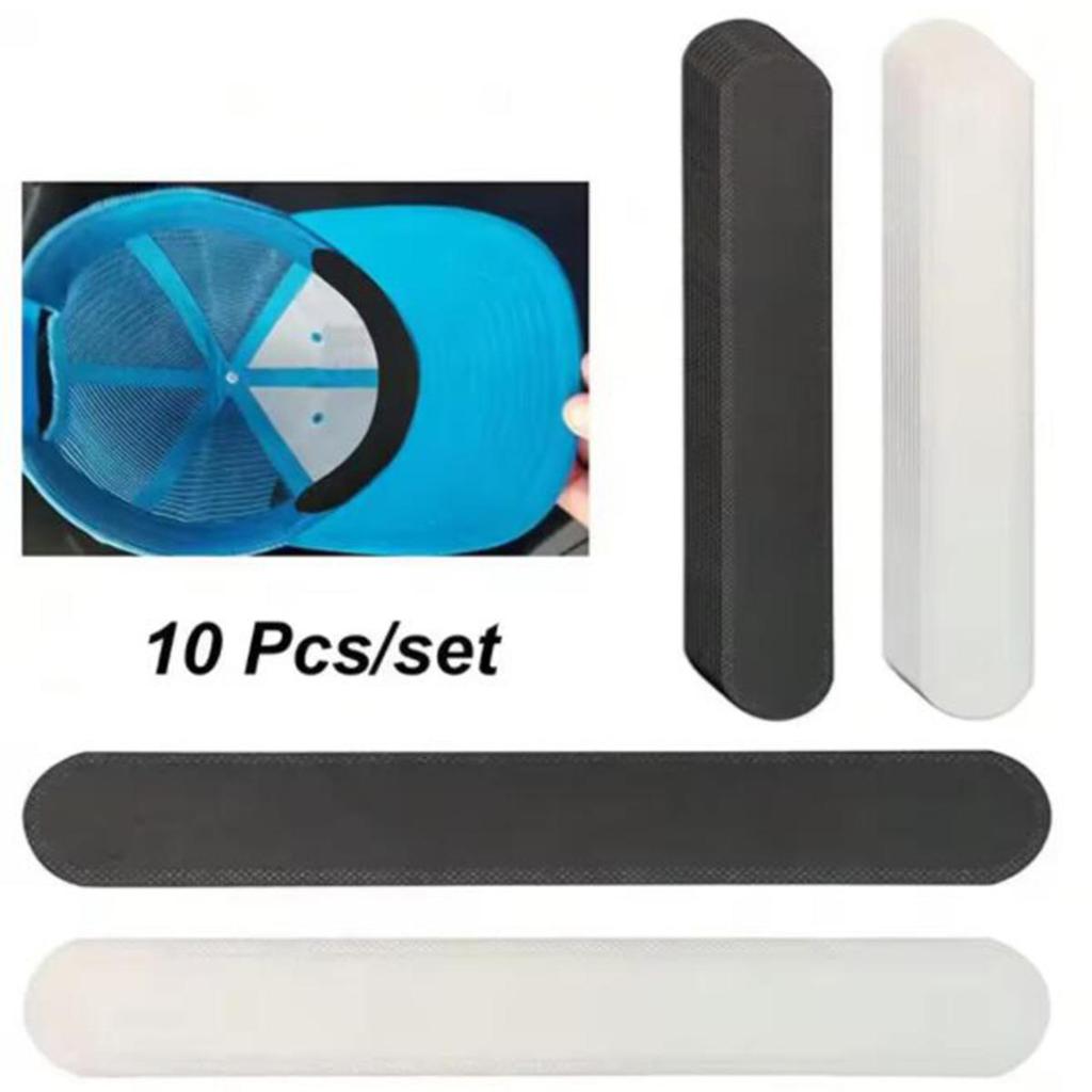 10 Pcs Invisible Hat Sweat Absorber Stickers Liner Bands Sweatband Visor Hat Size Reducer Cap Anti-dirty Strips Pads Tape