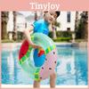 New Pvc Inflatable Watermelon Swim Ring With Backrest Handle For Adults And Kids Water Sports Equipment
