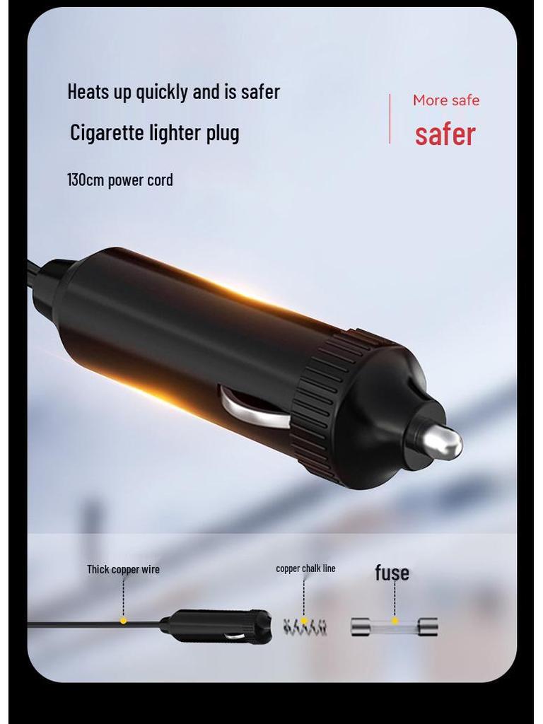 12V/24V Auto Windschutzscheibenheizlüfter - Enteisen, Entnebeln & Drehen