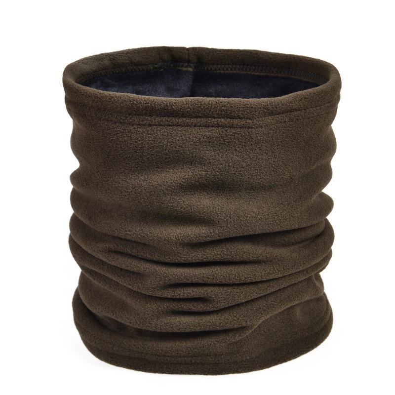 Men's and Women's Outdoor Sports Fleece Scarf Riding Mask Multi-functional Pull Rope Fleece Neck Cover