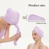 5 Pcs Thin Summer Dry Hair Caps - Soft Minimalist Solid Color Hair Wrap Towels & Caps Super Absorbent Personal Care