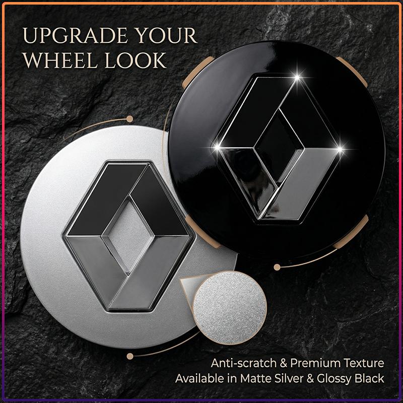 4Pcs 56MM Car Badge Emblem Wheel Center Hub Caps Rim Hubcap Cover for Renault Dacia DUSTER Megane 2 3 Clio 4 Captur Kadjar Fluence
