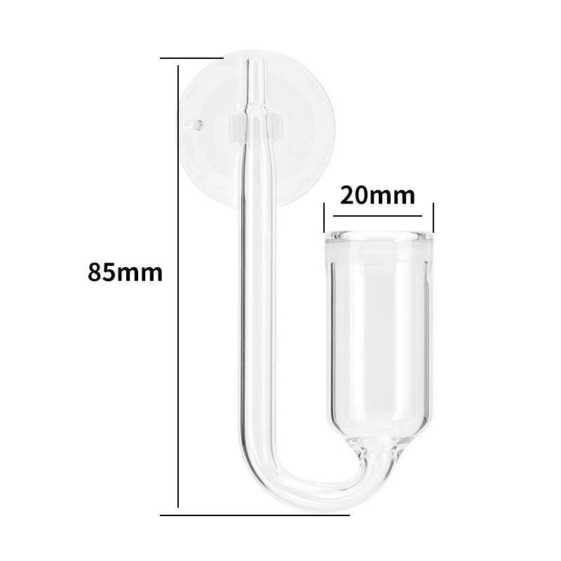 Aquarium DIY carbon dioxide diffuser glass CO2 atomizer, CO2 regulator generator accessories for the growth of aquatic plants