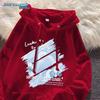 Jeanswest American Style Oversize Printed Hooded Sweatshirt
