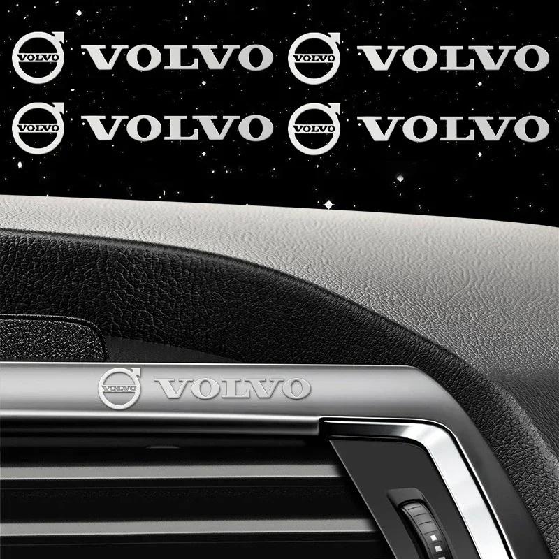 4/8 Stück Volvo Auto Metall Dekor Aufkleber Auto Innenraum Aufkleber für Volvo XC40 XC60 XC90 S60 S90 V50 V70 V60 Auto Innenraum Zubehör