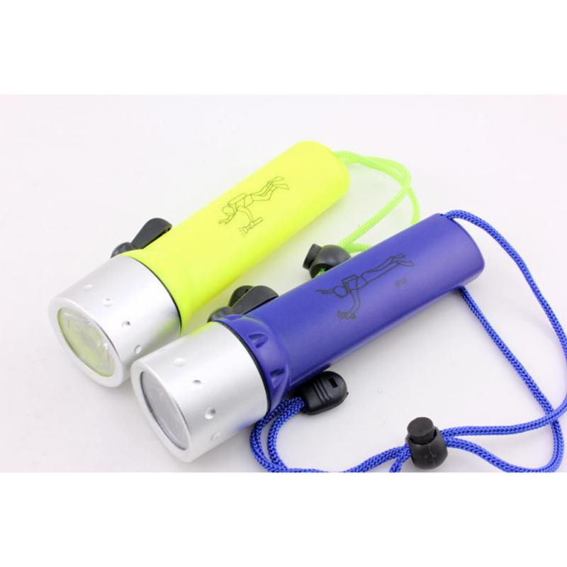 New! Led Diving Flashlight Xpe Underwater Light Waterproof Professional Magnetic Switch Diving Torch Lamp