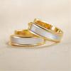 925 Sterling Silver Fashion Simple White Enamel Huggies Ear Hoop Earrings for Women Classic Gothic Punk Jewelry Gifts