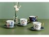 Devil’s Eye Ceramic Coffee Cup & Saucer Set – European Style Tea Cup for Afternoon Tea