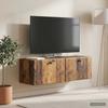 Wall Mounted TV Cabinet 98 x 31 x 30 cm Reclaimed Wood Effect Particleboard