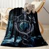 Gothic Style Blanket Warmthful Decor Suitable for Office Bed Seaside All-Season Use Warmthful Decor Best Holiday Gift for Friends Family