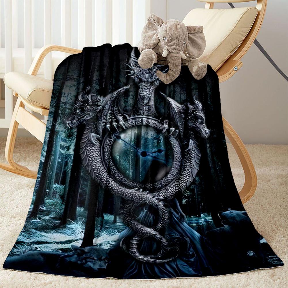 Gothic Style Blanket Warmthful Decor Suitable for Office Bed Seaside All-Season Use Warmthful Decor Best Holiday Gift for Friends Family