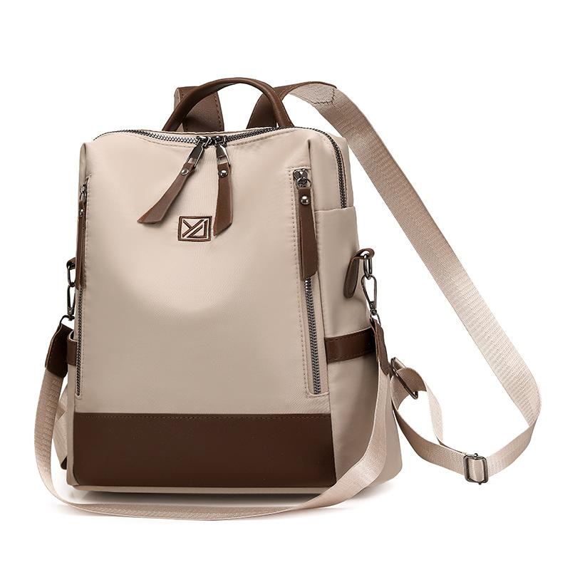 Schoolbag Backpack Women's 1011 New Trendy Simple Versatile Oxford Fabric Lightweight Large Capacity Travel Women's Commuter Shoulder Backpack