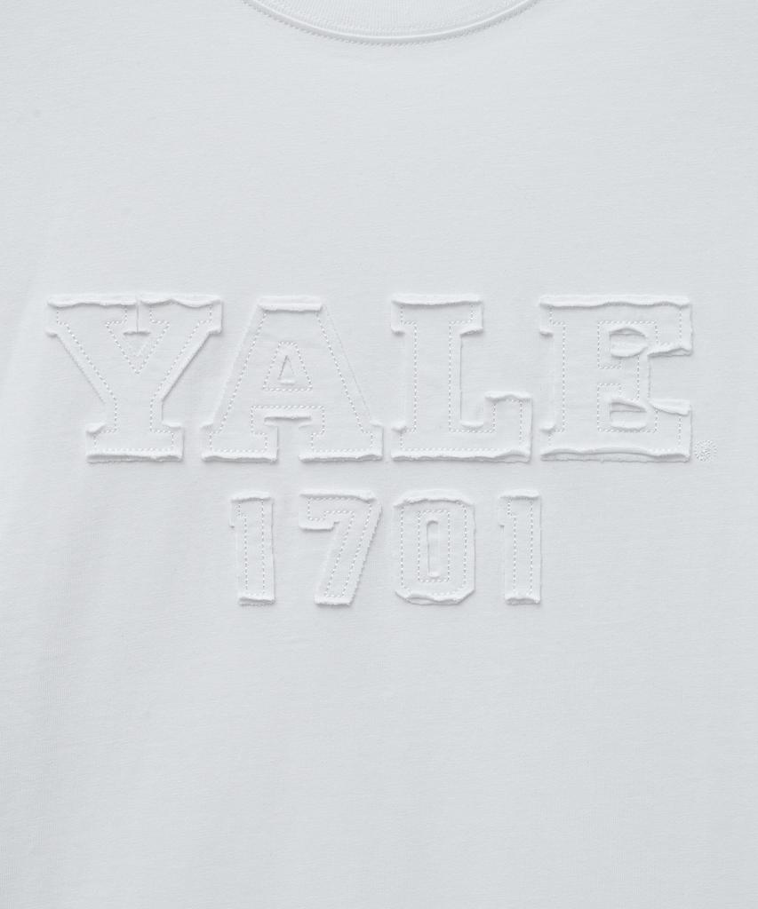 YALE 1701 Logo Applique Short Sleeve_White