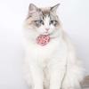 Pet Collars New Cat Camellia Flower Cat Collars Cute Princess's Birthday Adjustable Dog Dressing Tool Pet Accessories Supplies
