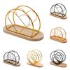 Napkin Holder with Wood Base Creative Modern Napkin Storage Rack Desktop Paper Dispenser Decorative Holder for Paper Napkins