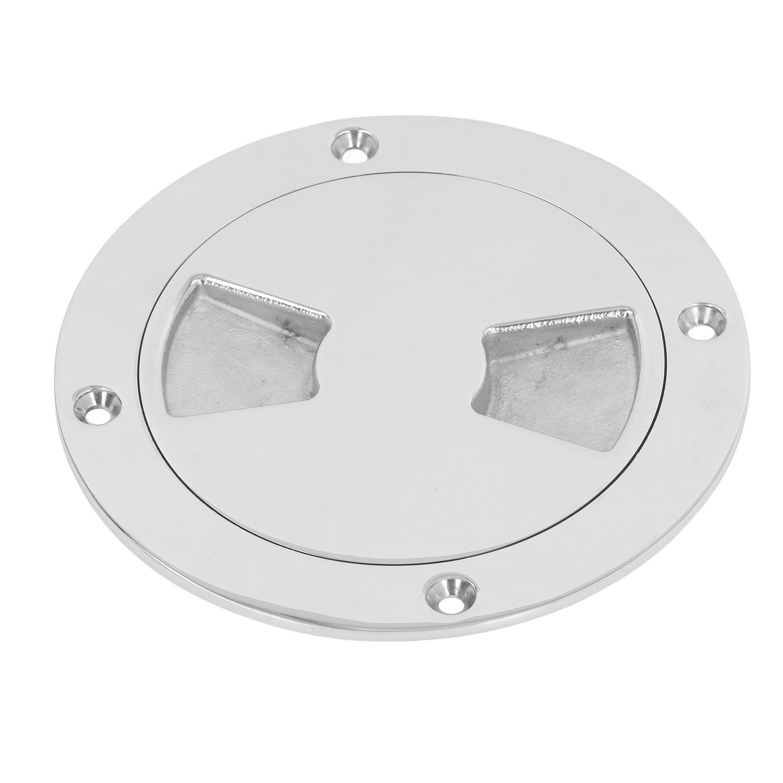 

Boat Deck Round Plate 316 Stainless Steel Detachable Marine Boat Inspection Hatch Deck Plate for 4 Inch