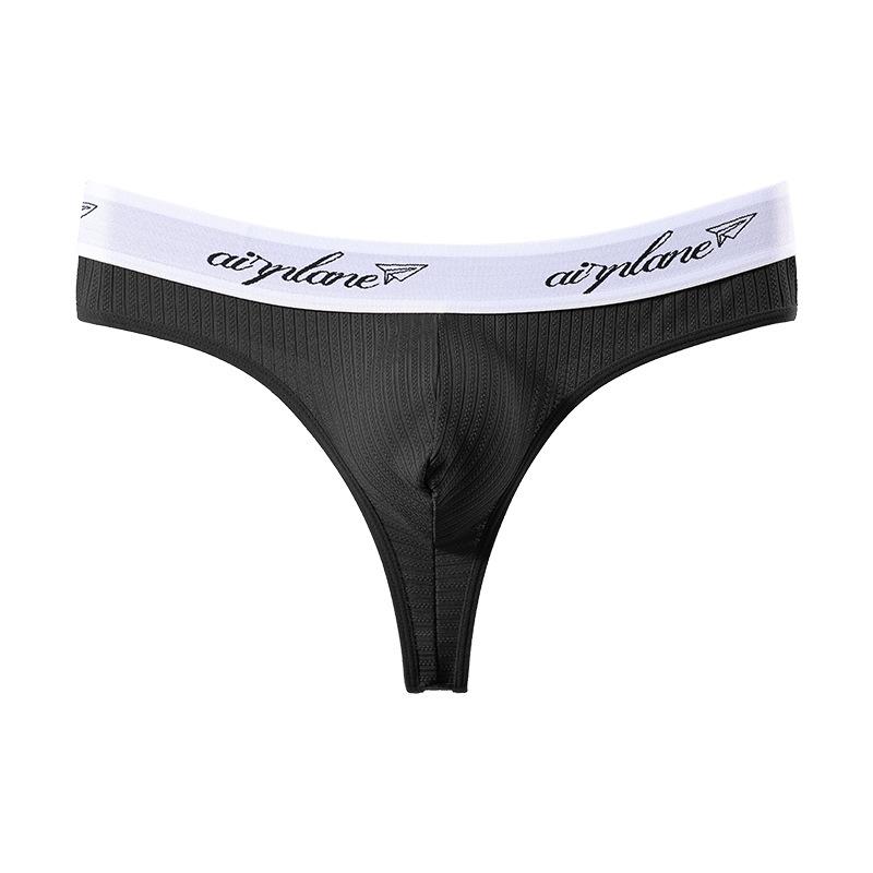 Hot-selling Men's Thong, Breathable Ribbed Fabric Three-dimensional Pocket Low-rise Sexy Men's T-pants
