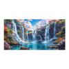 Diamant Mosaik Regenbogen Wasserfall Landschaft Großformat DIY Diamantmalerei Vollbohrer Landschaft Schmuck Kreuzstich Bild Wanddekor