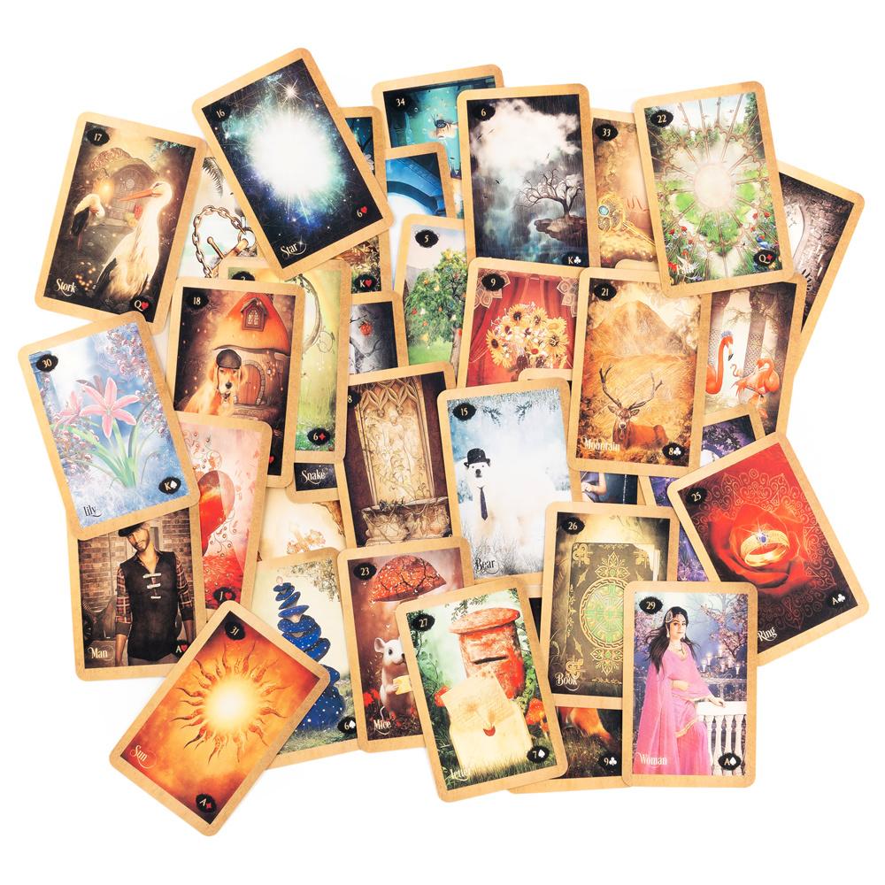 Divination Lenormand Of Enchantment Deck Forparty Card Game Tarot Cards