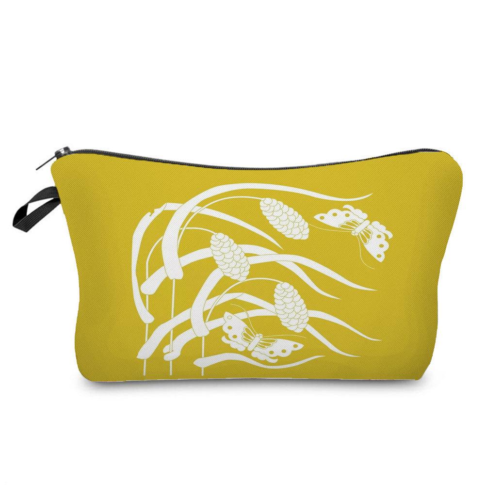 Women Flower Print Cosmetic Bag Toiletries Organize Travel Storage Case 6764